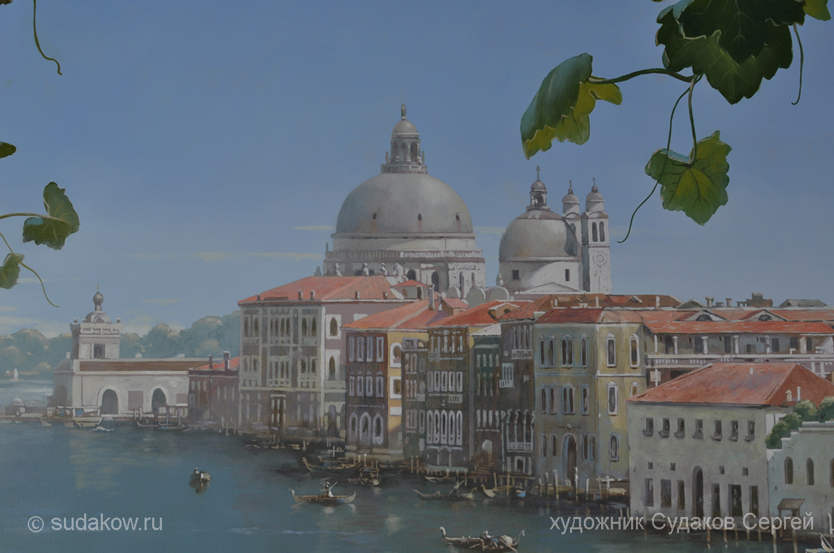 роспись стен,пейзаж венеция, обманка,картина на стене в детской,судаков сергей