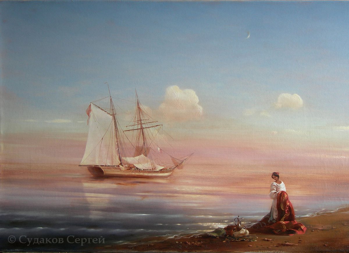 Морской пейзаж копия картины